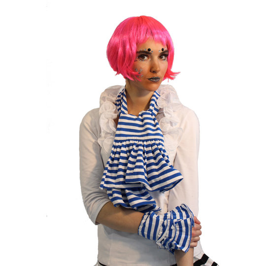 Ringelschal de Luxe blau/weiß Ringelschal de Luxe blau/weiß