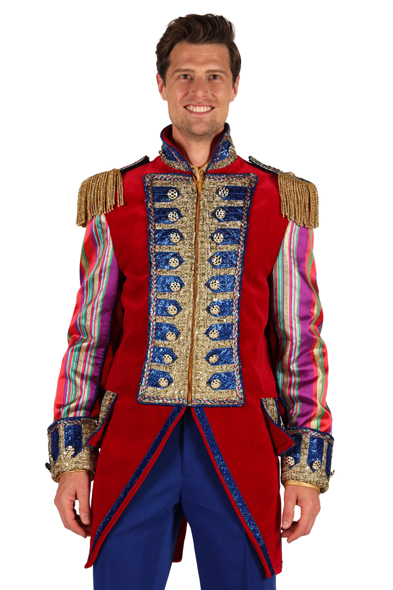 Jacke Herren Velvet Sensation rot