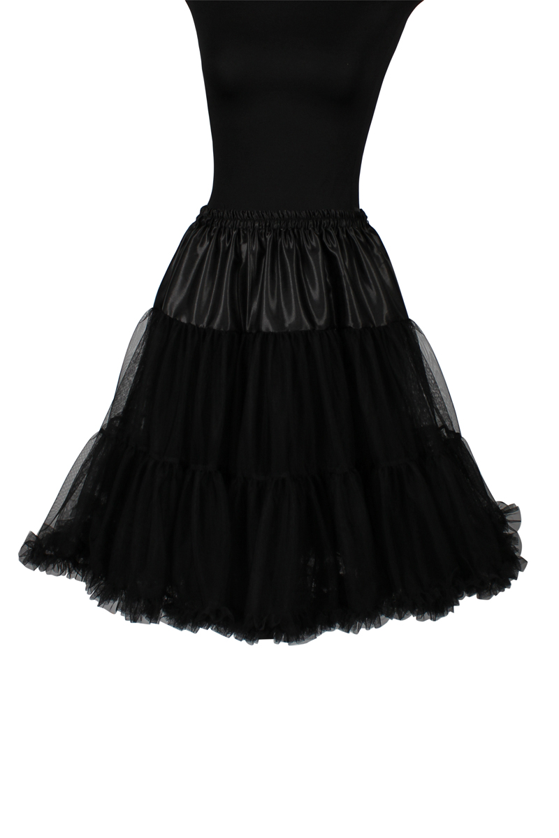Petticoat knielang schwarz