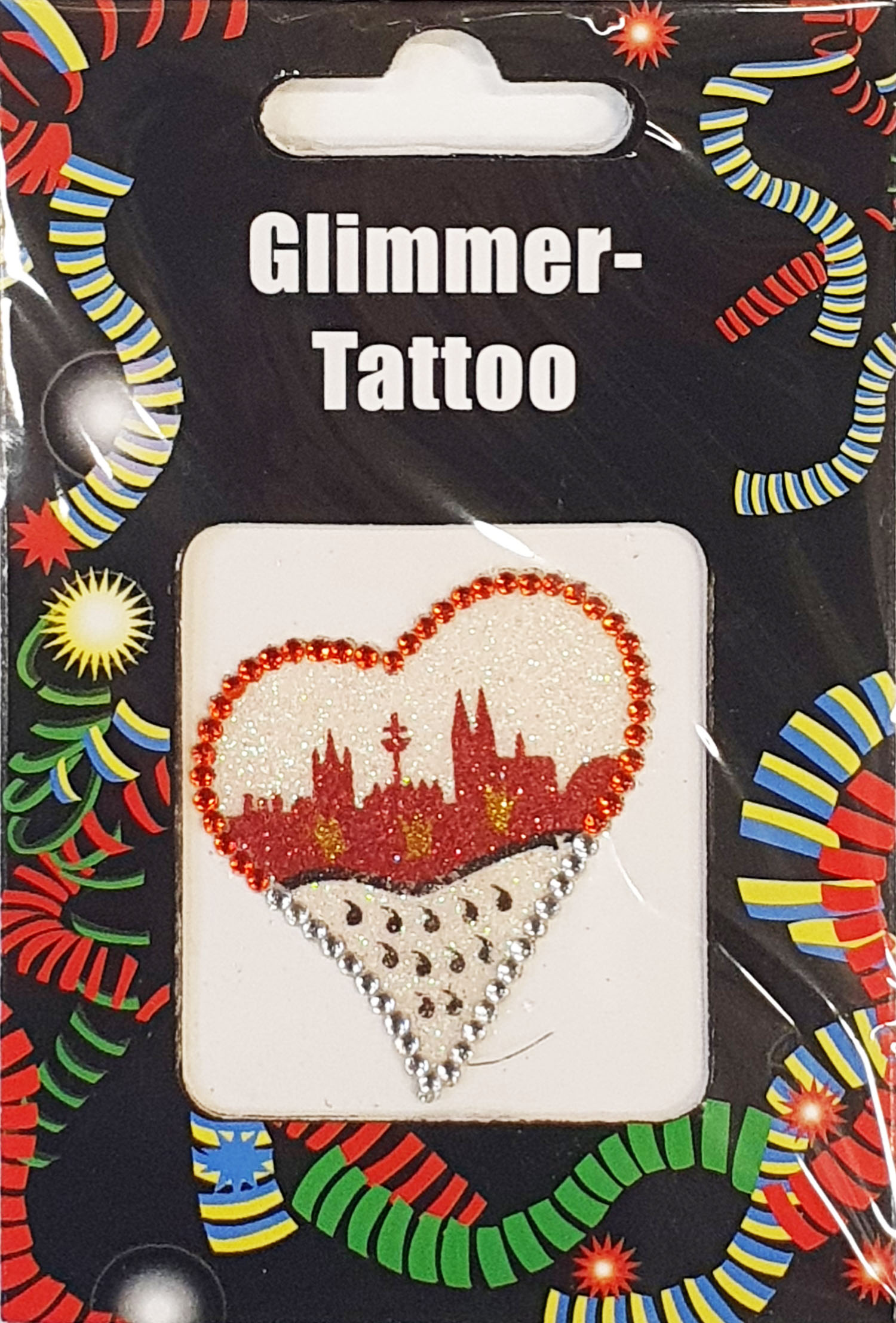 Gesichtstattoo Köln Skyline Herz