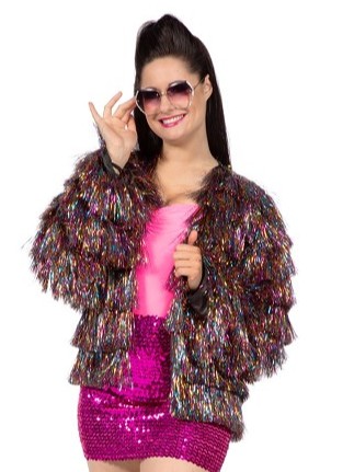 Lamettajacke Damen bunt