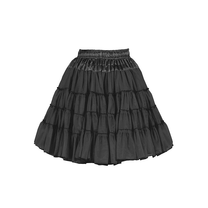 Petticoat zweilagig schwarz Petticoat zweilagig schwarz