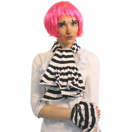 Ringelschal de Luxe schwarz/weiß Ringelschal de Luxe schwarz/weiß