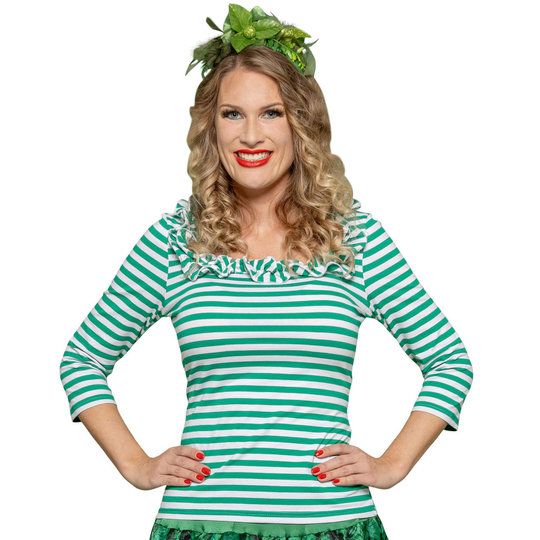 Ringelshirt Carree grün/weiß Ringelshirt Carree grün/weiß
