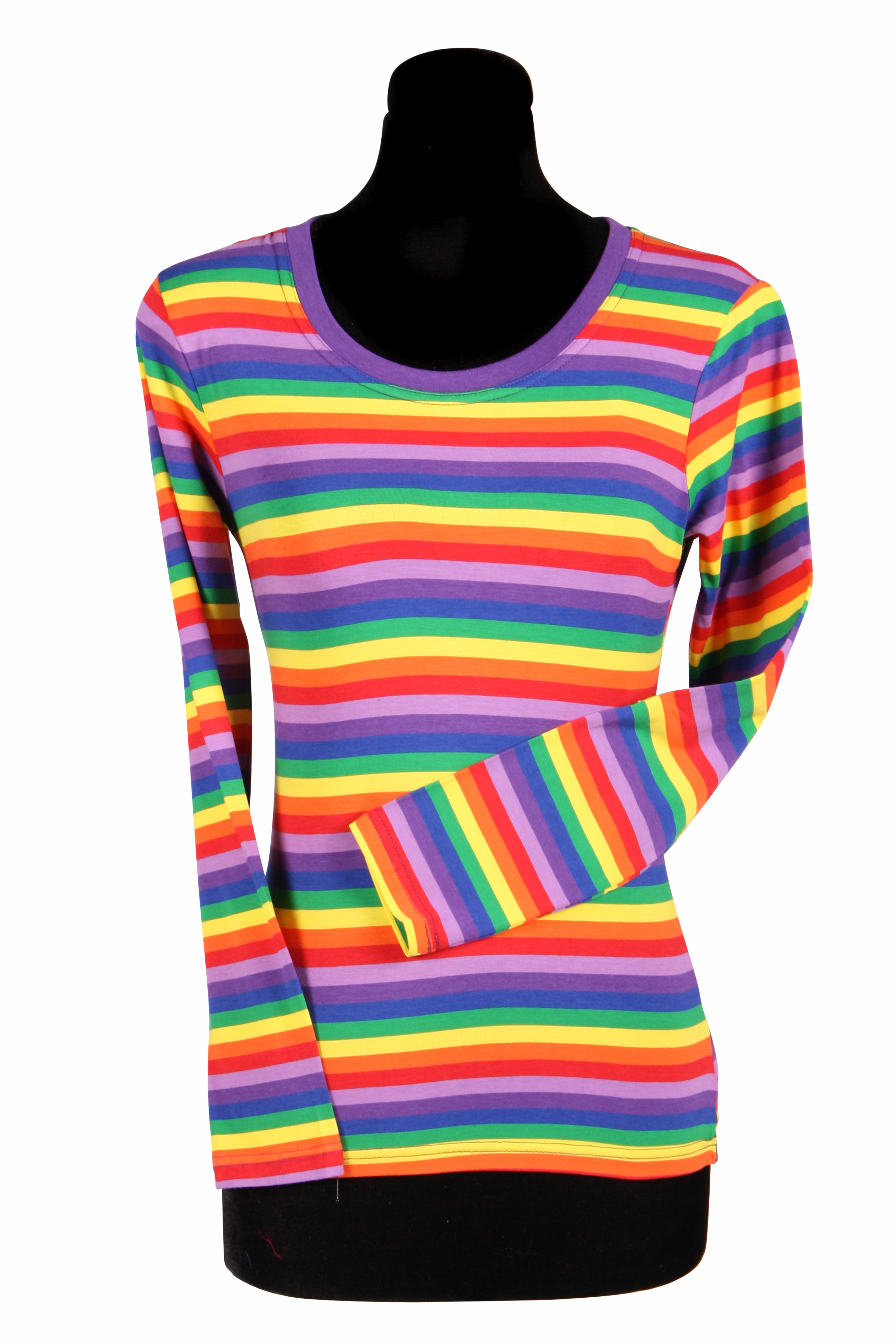 Ringelshirt Damen langarm regenbogen