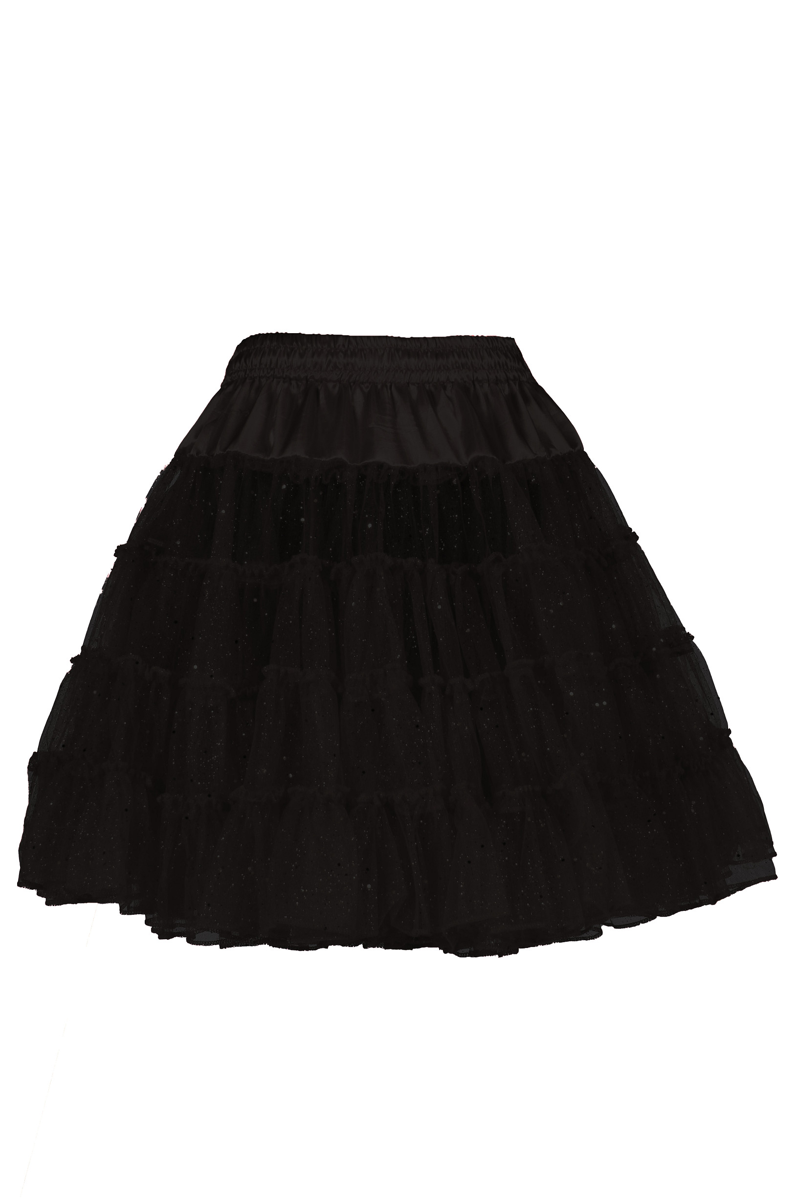 Petticoat Glitter schwarz