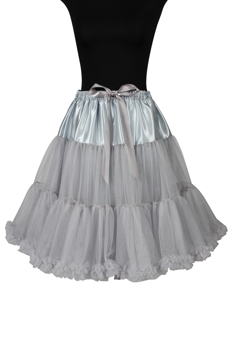Petticoat knielang grau