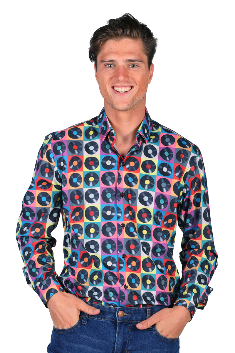 Hemd Herren Plattensammlung