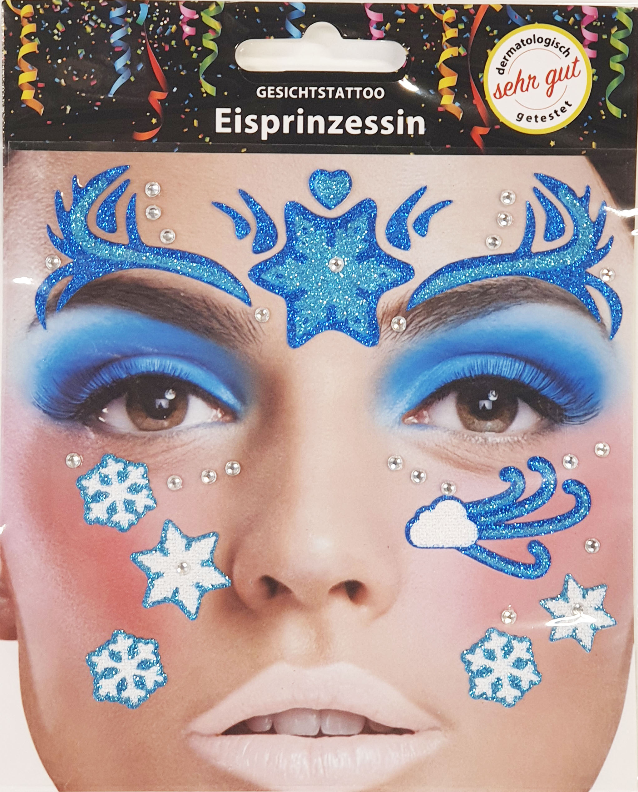 Gesichtstattoo Eisprinzessin