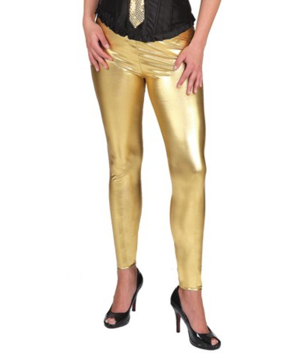 Legging gold metallic