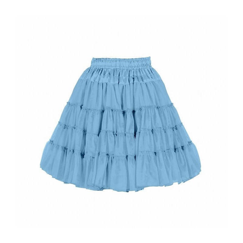 Petticoat zweilagig hellblau