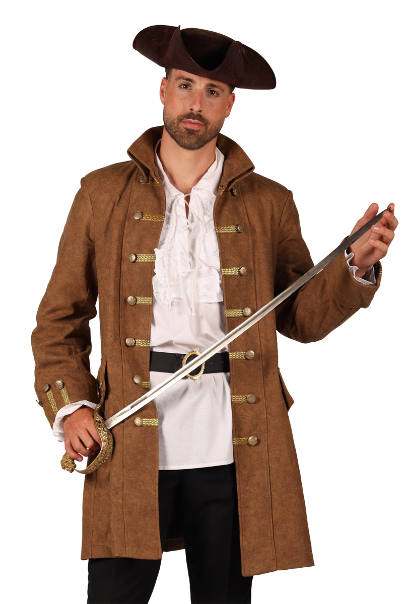 Piratenjacke Herren braun
