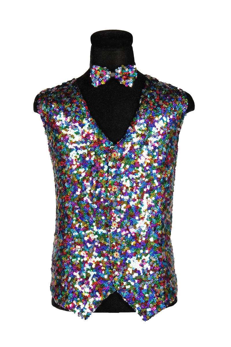 Pailetten Weste Herren